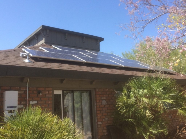 Shingle Roof Solar Install