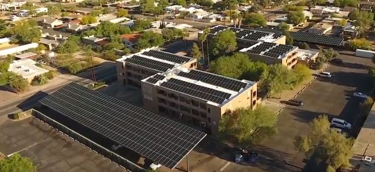 Commercial Solar Roof & Parking Structure Medical Plaza