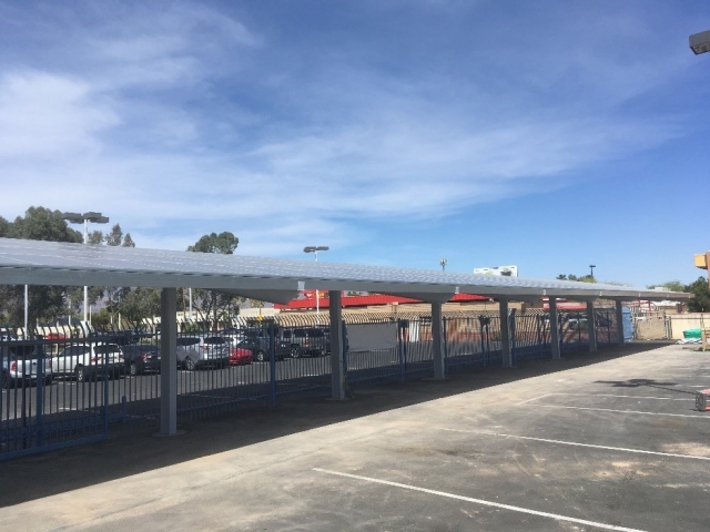 Retail Covered Parking with Solar