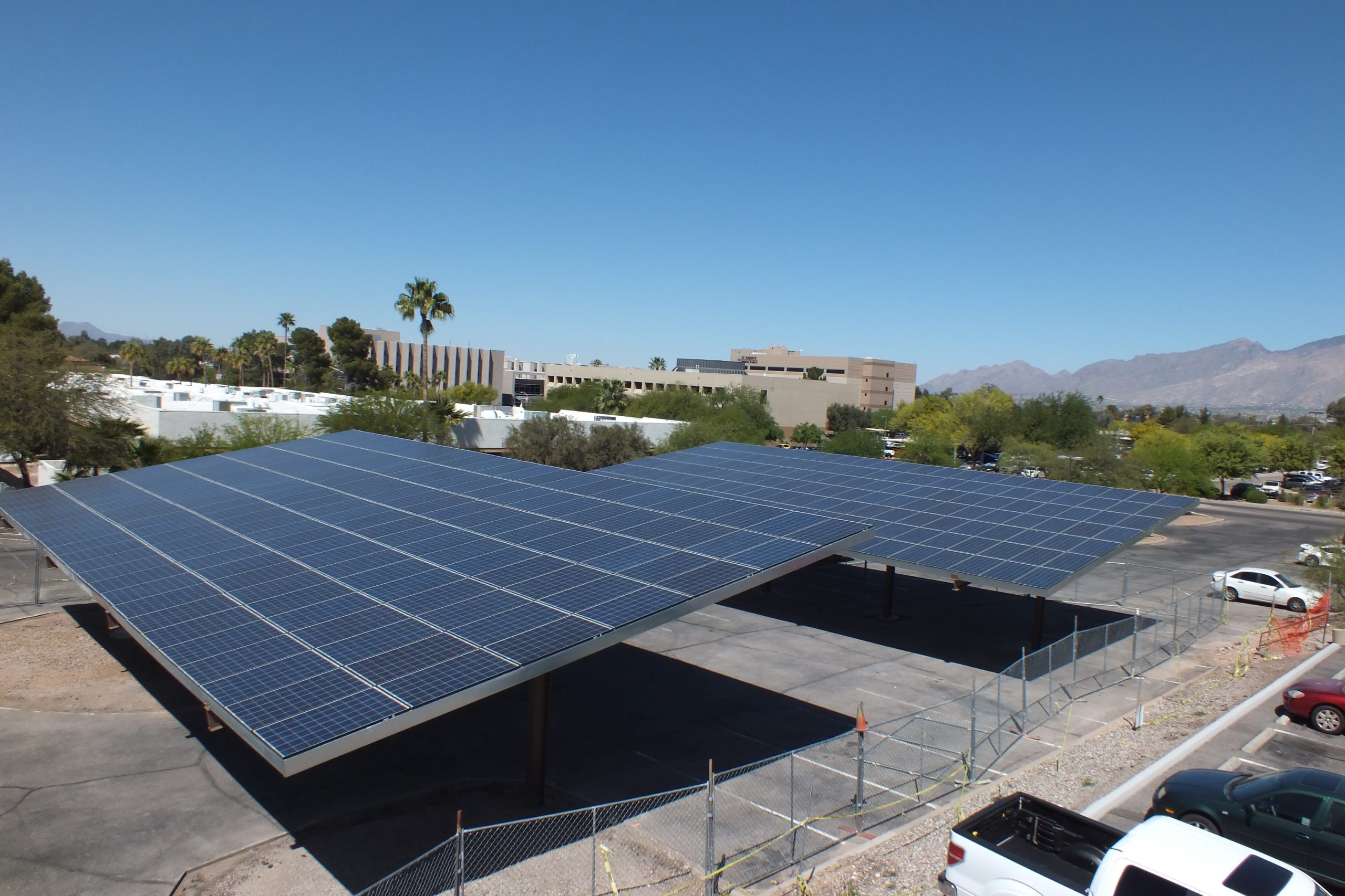 Medical Plaza Solar Covered Parking Shade Structure Tucson