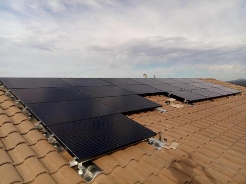 Residential Solar Installation on Clay Tile Roof